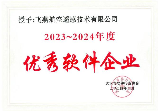 2023年度武漢市軟件行業(yè)“優(yōu)秀企業(yè)”、“優(yōu)秀工作者”稱(chēng)號(hào)花落飛燕遙感